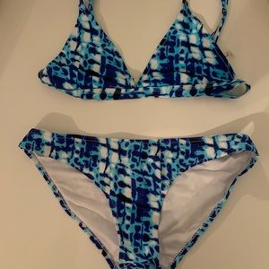 CUPSHE blue bikini set